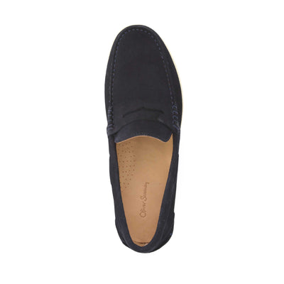 Oliver Sweeney Menorca Shoe in Navy Suede Birdseye