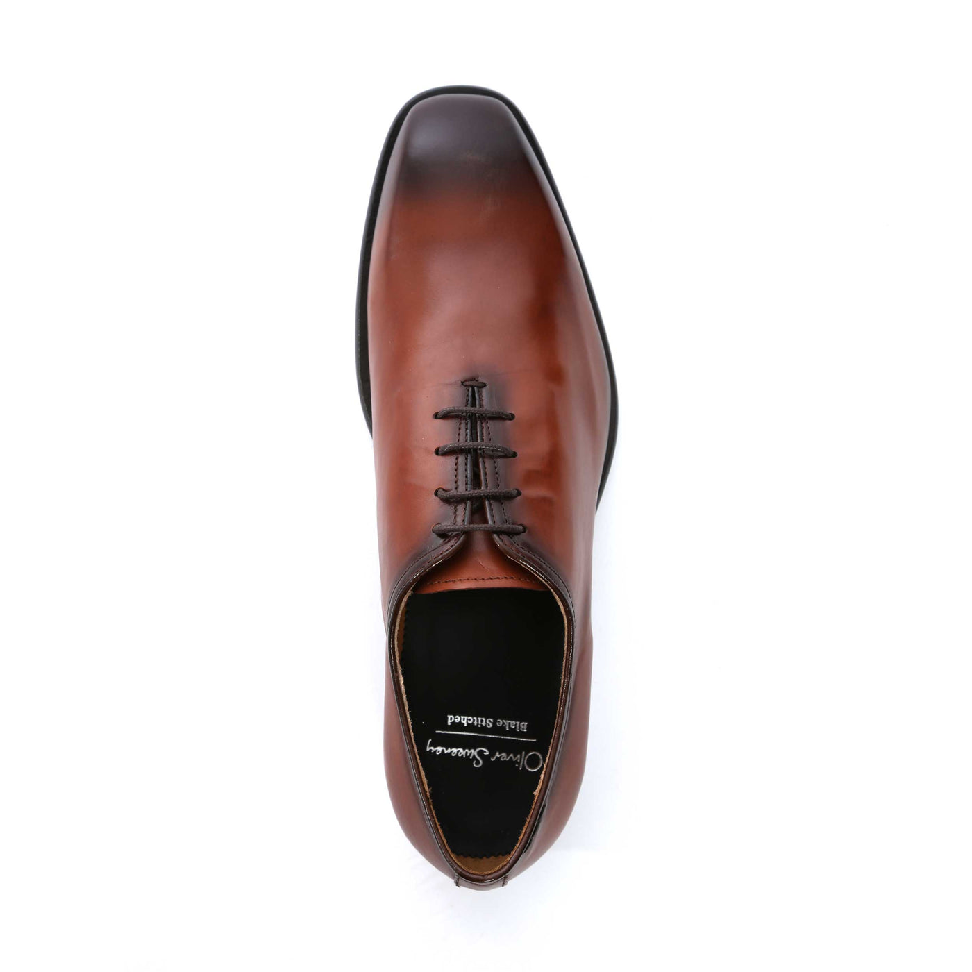 Oliver Sweeney Montalfano Shoe in Dark Tan Birdseye