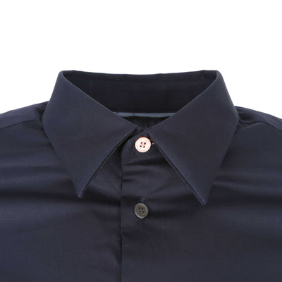 Paul Smith Tailored Fit Plain Shirt in Navy