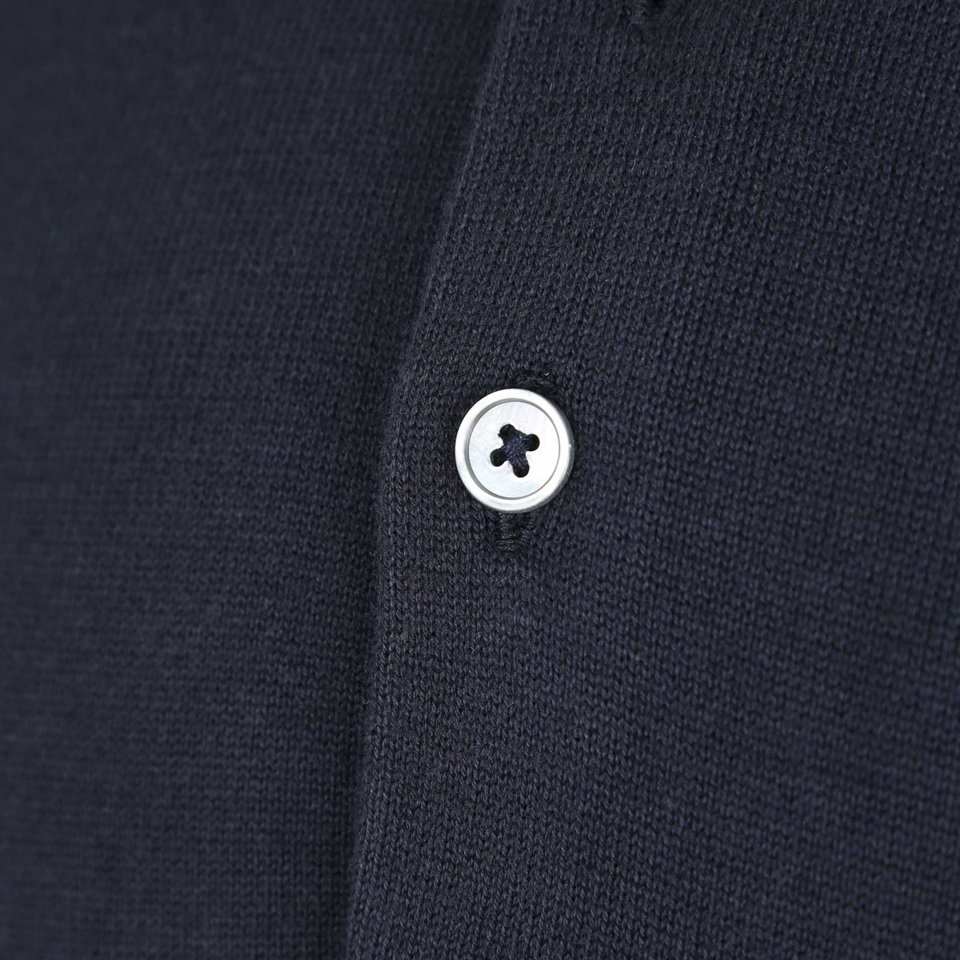 Paul Smith Zebra Badge SS Polo Knitwear in Navy Button