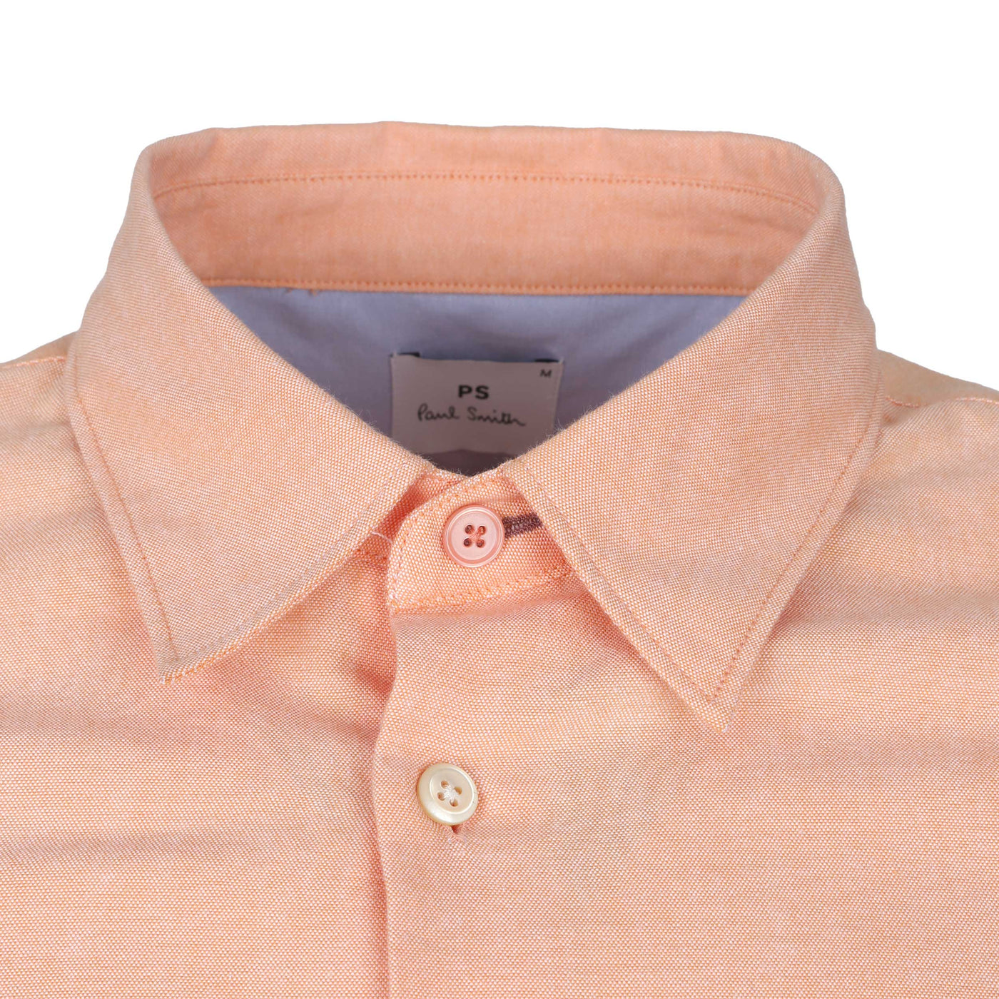 Paul Smith Casual Fit BS Zeb SS Shirt in Orange Collar