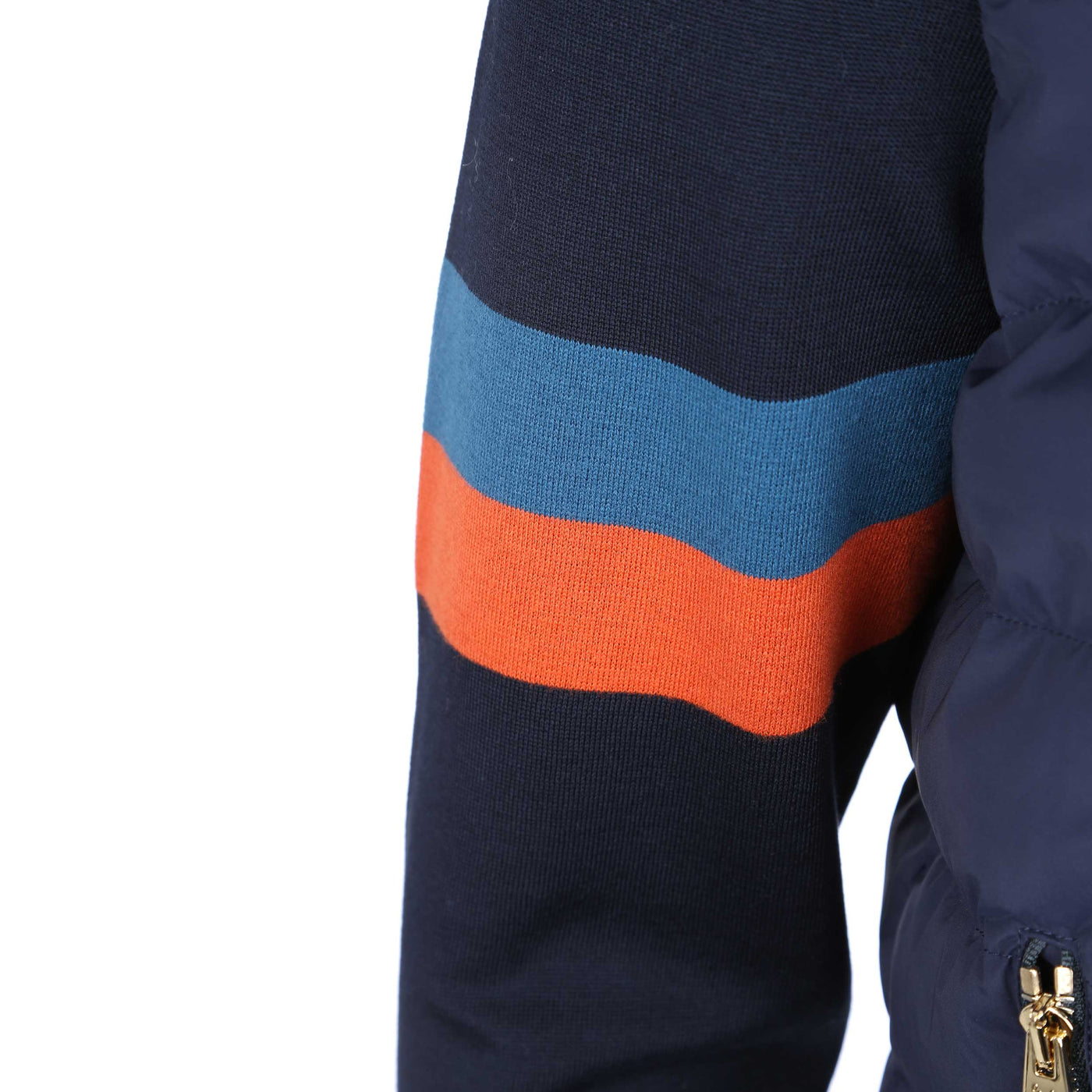Paul Smith Hybrid Down Jacket in Navy Sleeve Detail 2