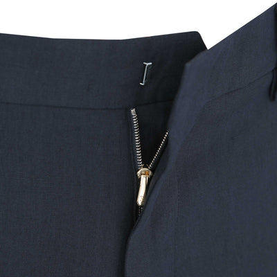 Paul Smith Linen Short in Navy Fastening