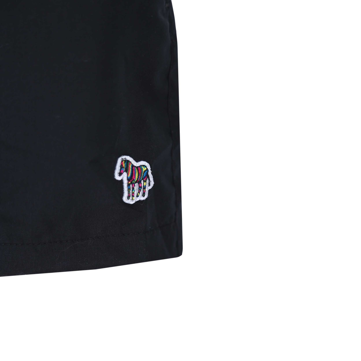 Paul Smith PS Zebra Swim Short in Black Logo Badge