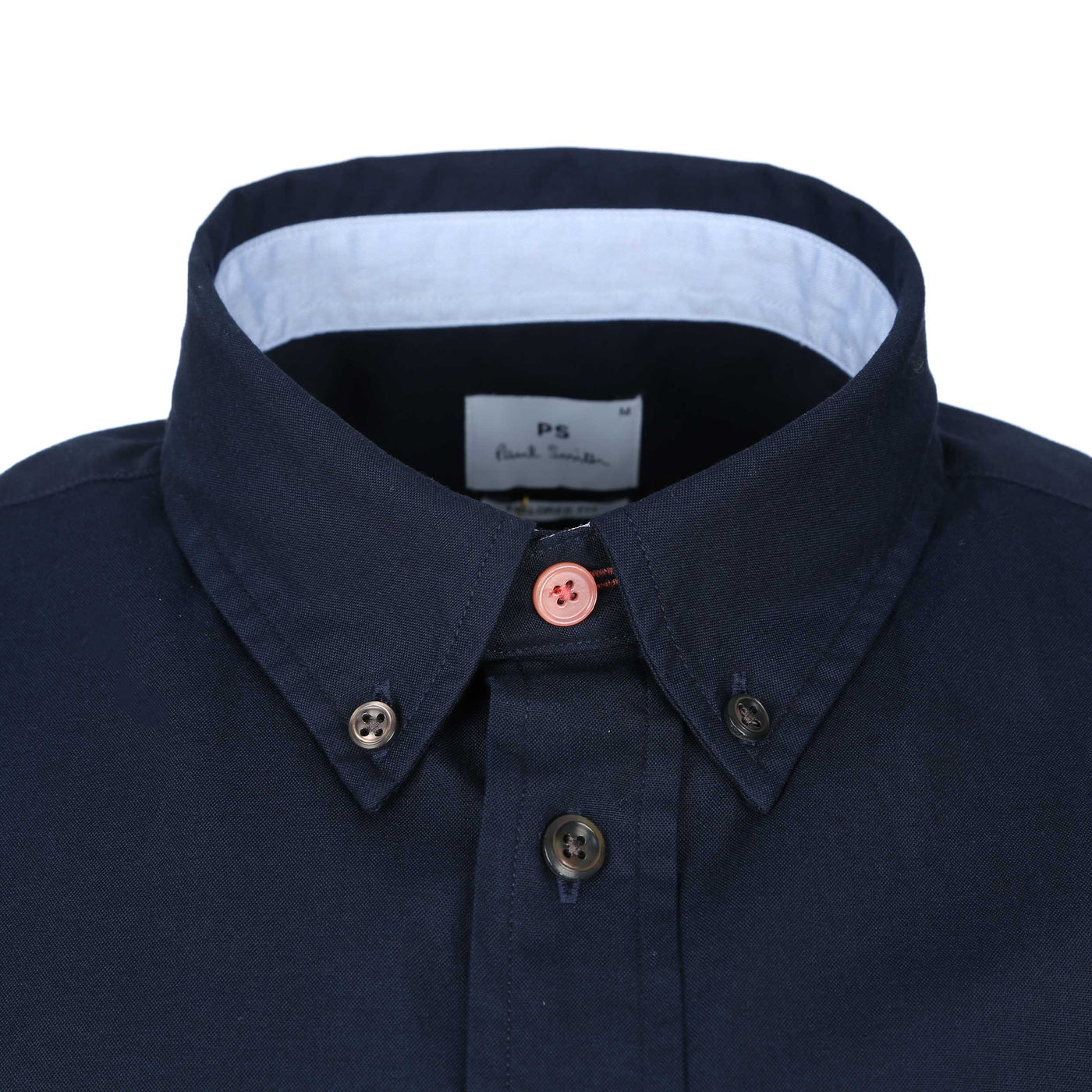 Paul Smith Tailored Fit SS Shirt in Navy Collar