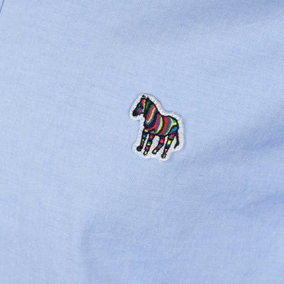 Paul Smith Tailored Fit SS Shirt in Sky Blue Logo