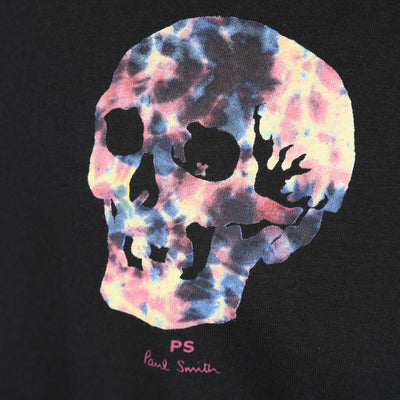 Paul Smith Tie Dye Skull T Shirt in Black