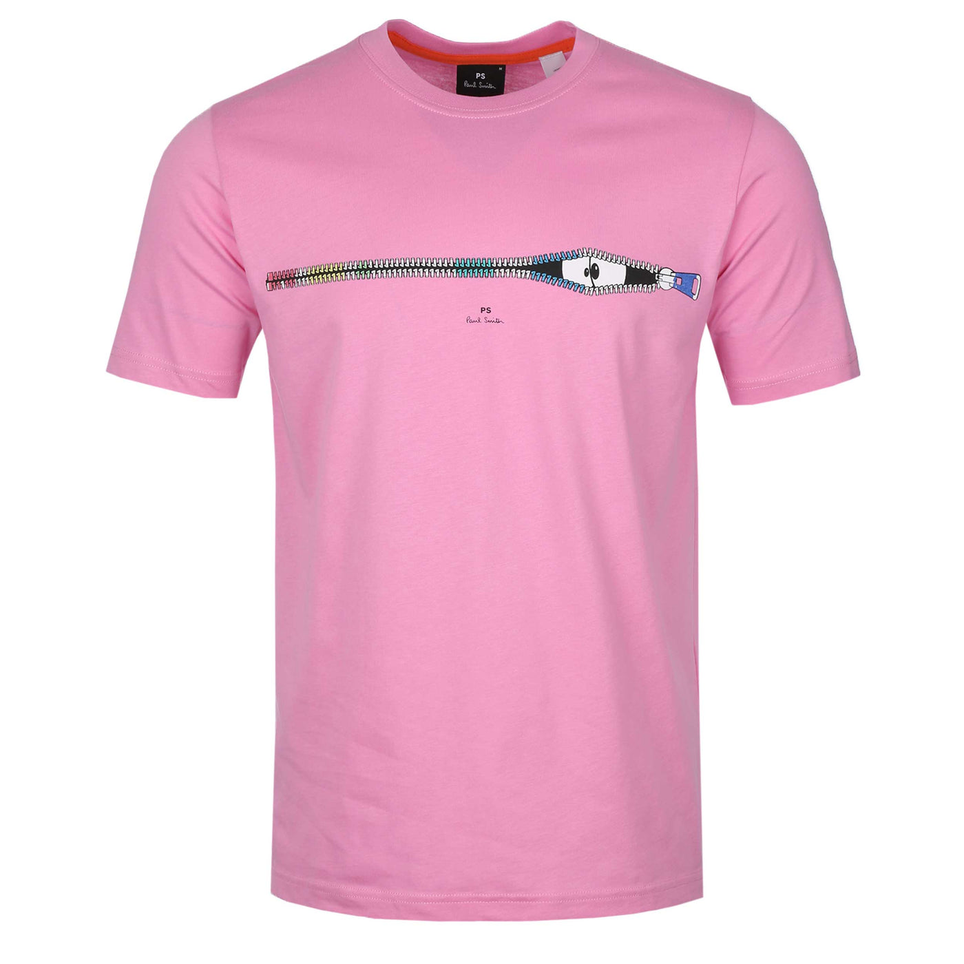 Paul Smith Zip T Shirt in Pink