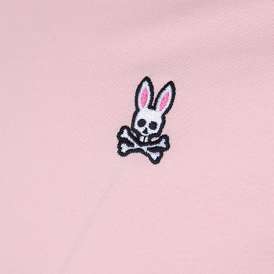 Psycho Bunny Classic V Neck T Shirt in Buena Vista Pink