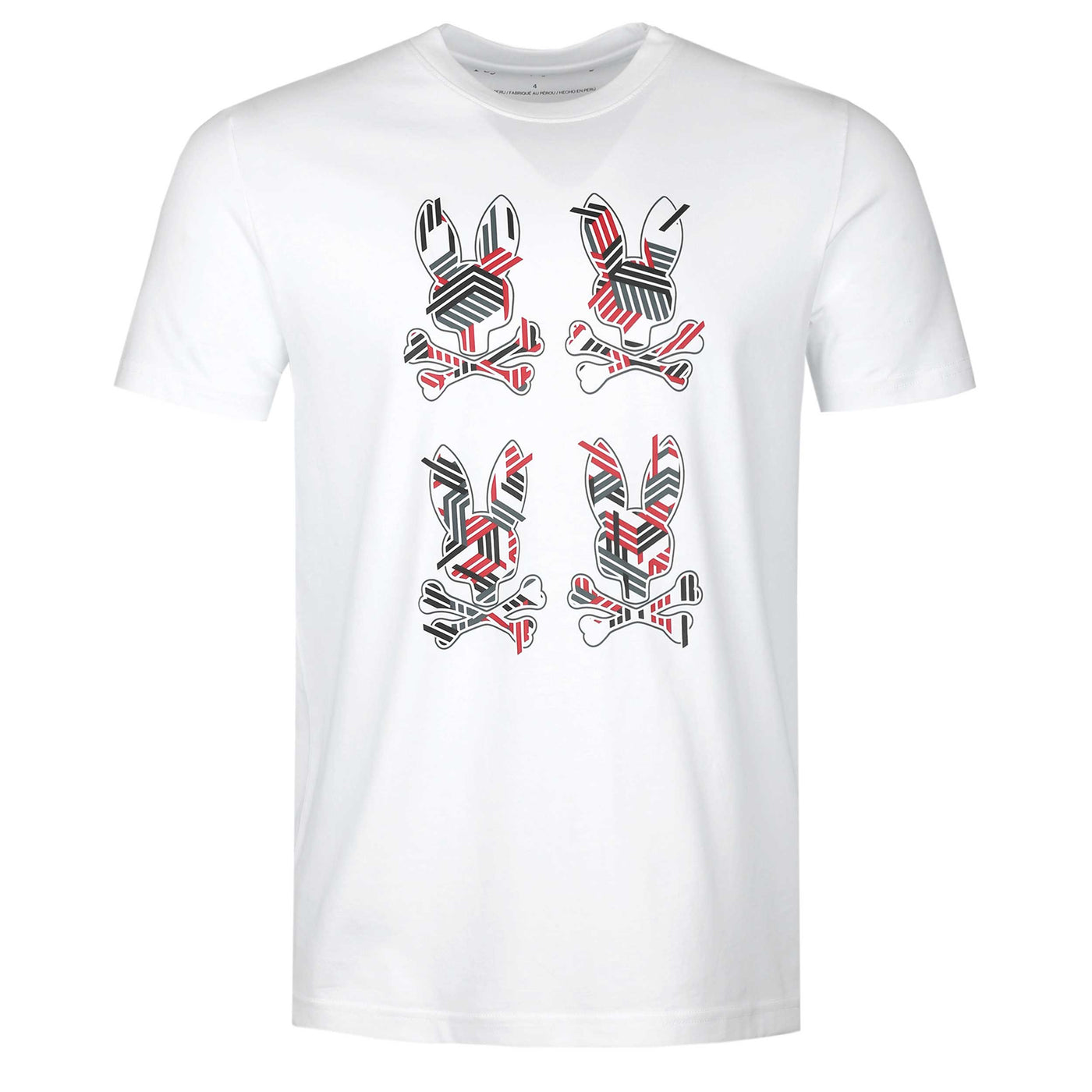 Psycho Bunny Plaza Graphic T Shirt in White