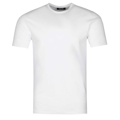 Remus Uomo Basic Crew Neck T Shirt in White