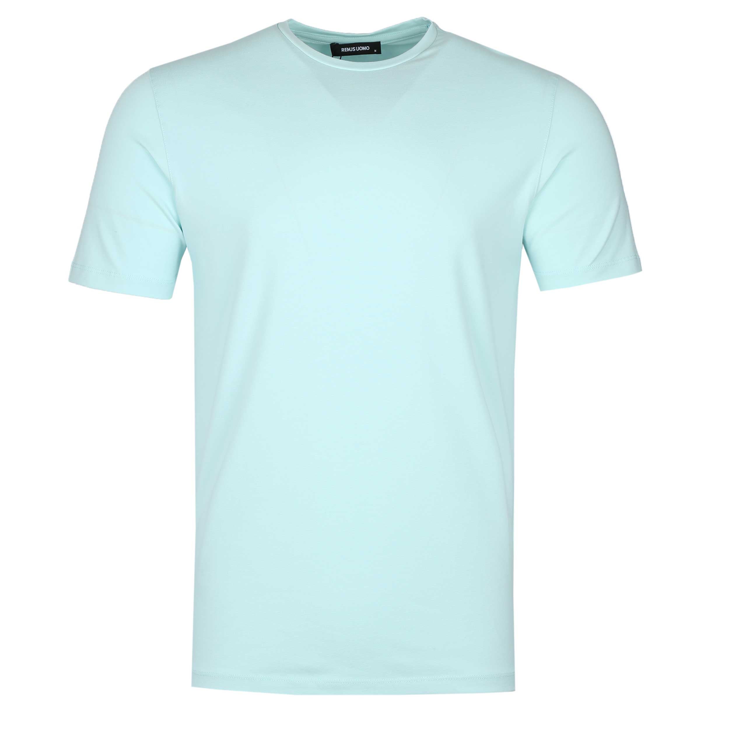 Remus Uomo Basic Crew Neck T Shirt in Mint