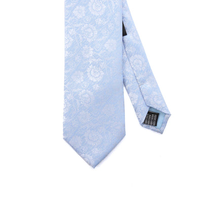 Remus Uomo Brushed Tie & Hank Set in Sky Blue Tie