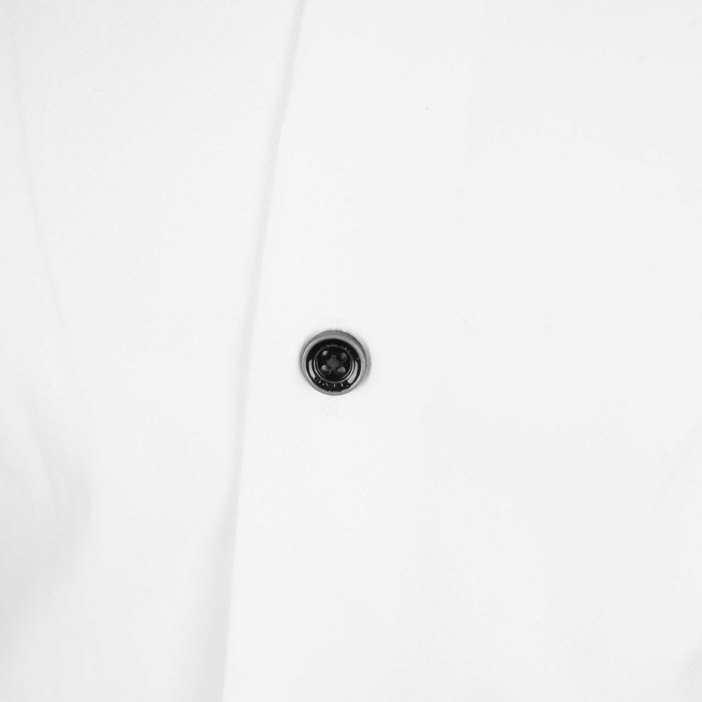 Remus Uomo Satin Stretch Trim Detail Shirt in White