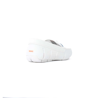 Swims Riva Loafer Shoe in White Heel