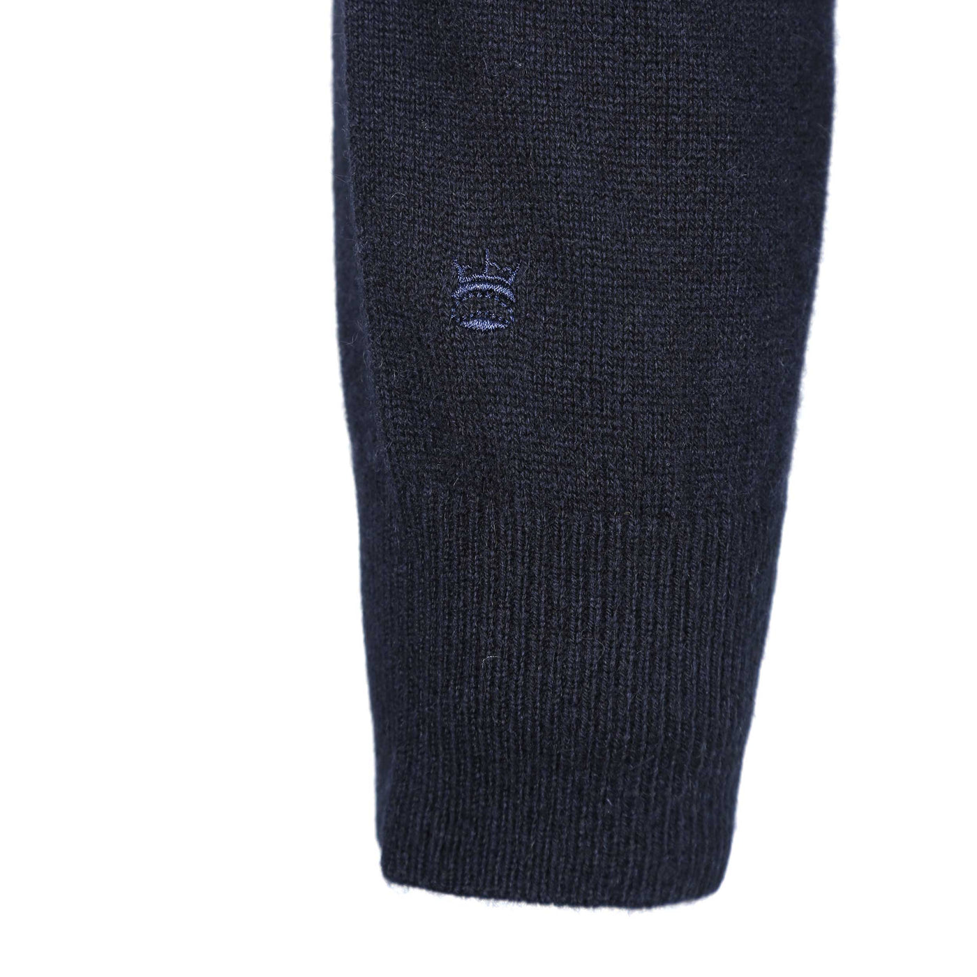 Thomas Maine Crew Neck Cashmere Knitwear in Black Logo
