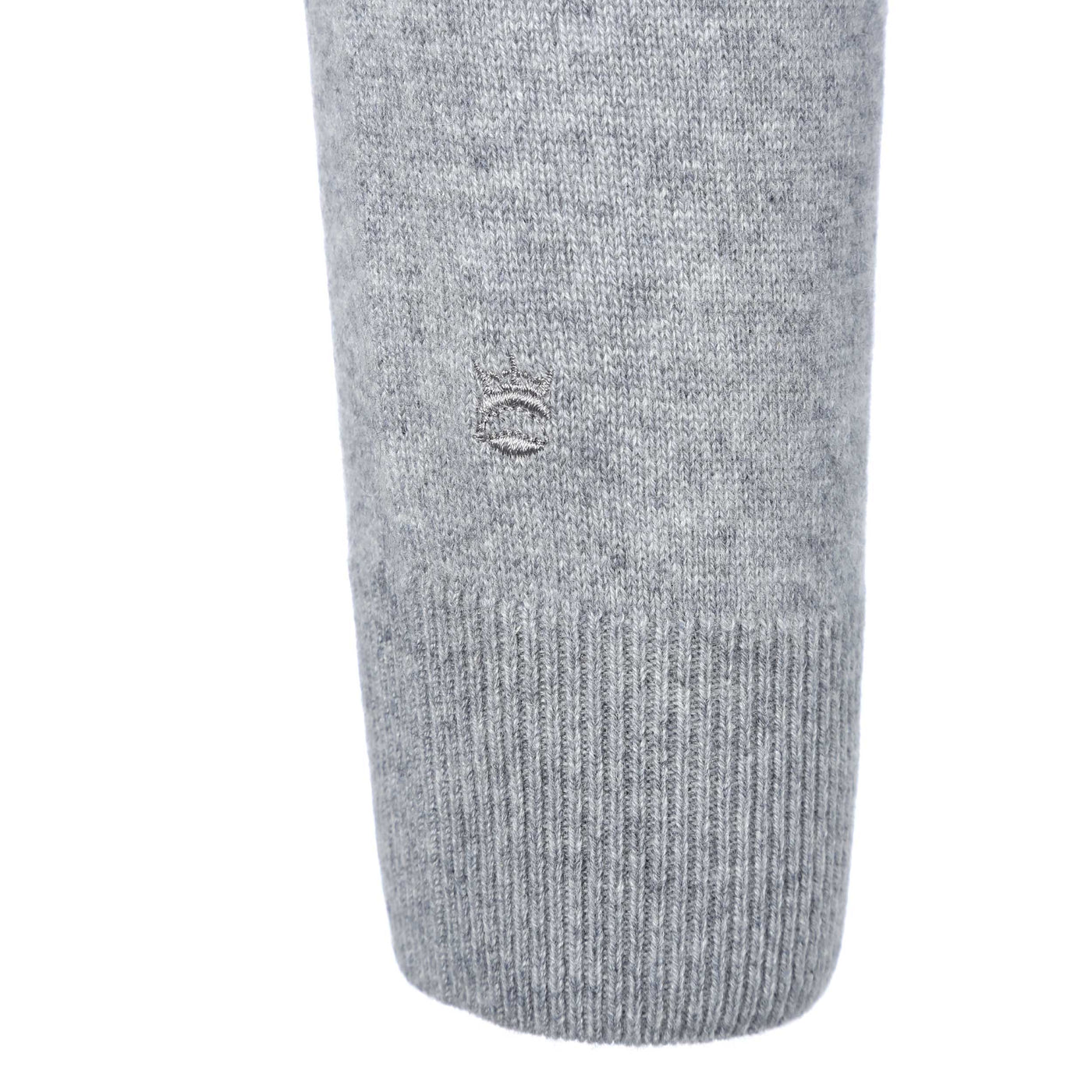 Thomas Maine 1/4 Zip Cashmere Knitwear in Grey