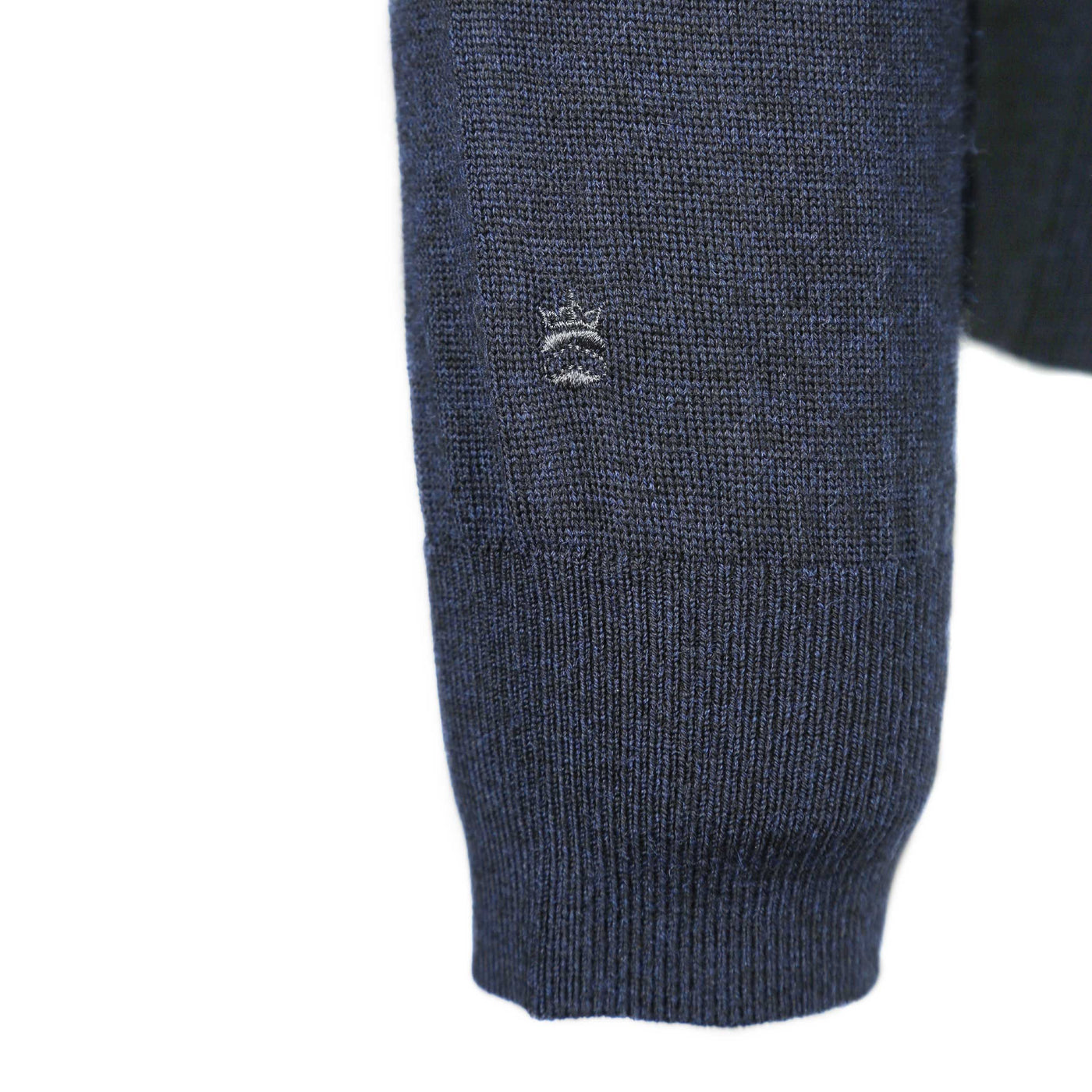 Thomas Maine 1/4 Zip Knitwear in Navy Logo