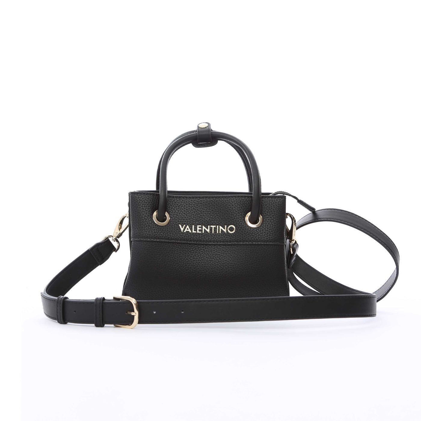 Valentino Bags Alexia Mini Shopper Ladies Bag in Black