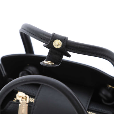 Valentino Bags Alexia Mini Shopper Ladies Bag in Black