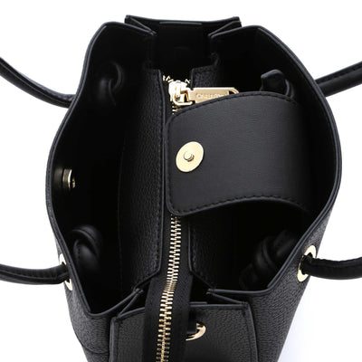 Valentino Bags Alexia Mini Shopper Ladies Bag in Black
