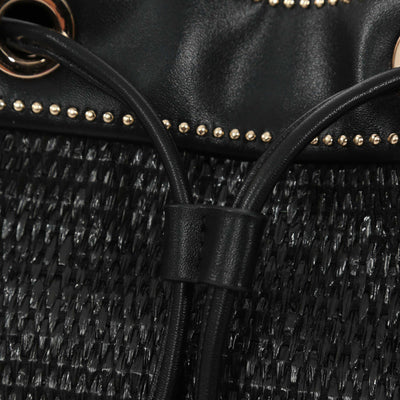 Valentino Bags Float Ladies Bucket Bag in Black Detailing