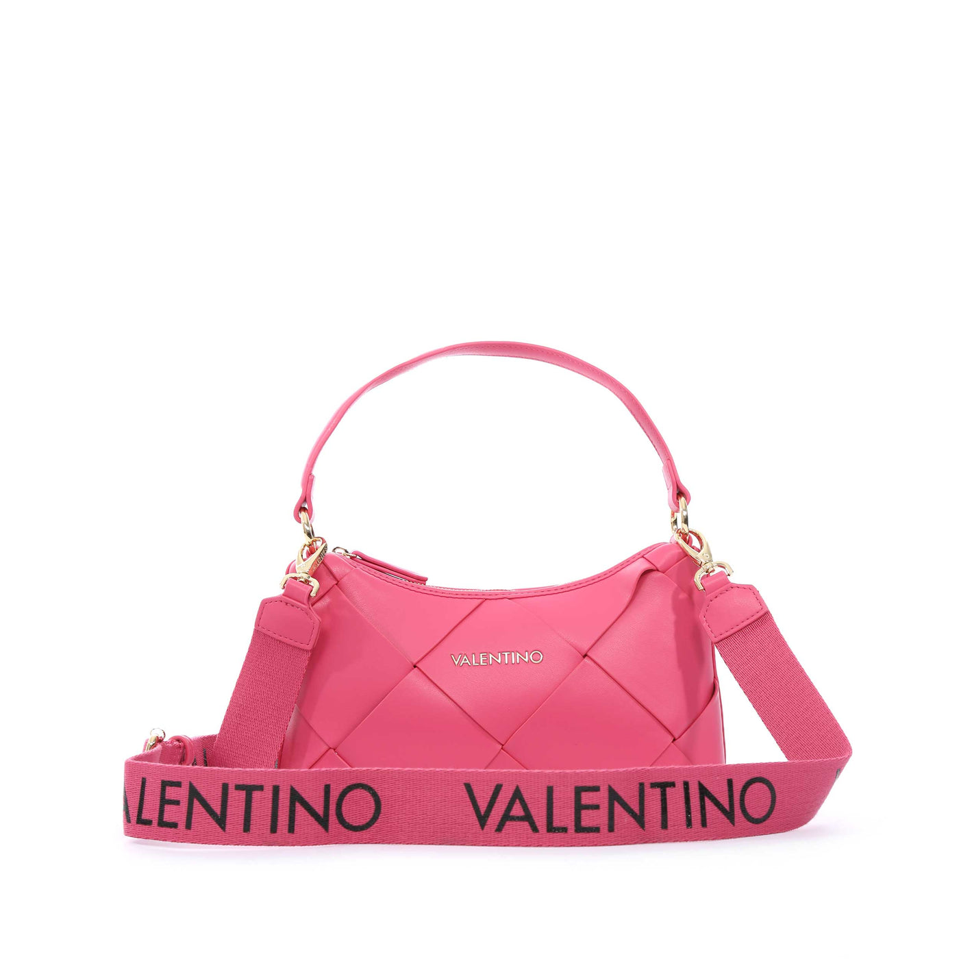 Valentino Bags Ibiza Ladies Shoulder Bag in Pink Shoulder Strap