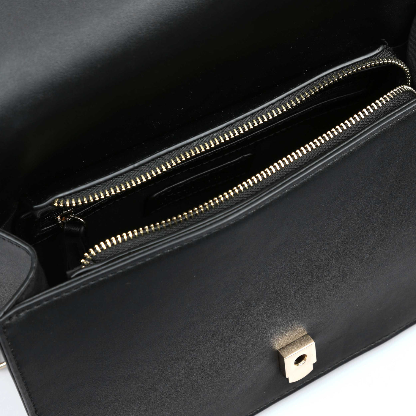 Valentino Bags Bonsai Shoulder Bag in Black Inside