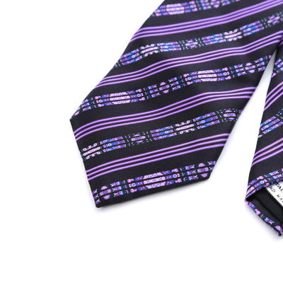 Vitaliano Pancaldi Tie in Purple Close Up