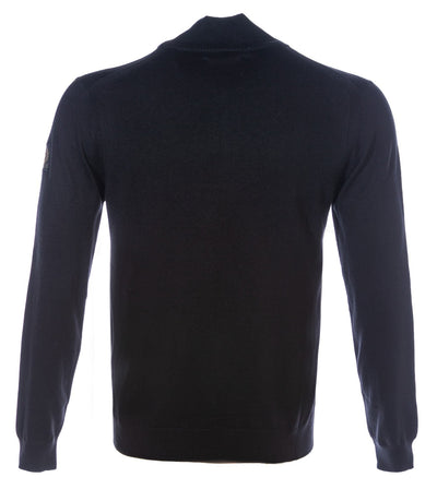 Belstaff Bay Half Zip Knitwear in Black
