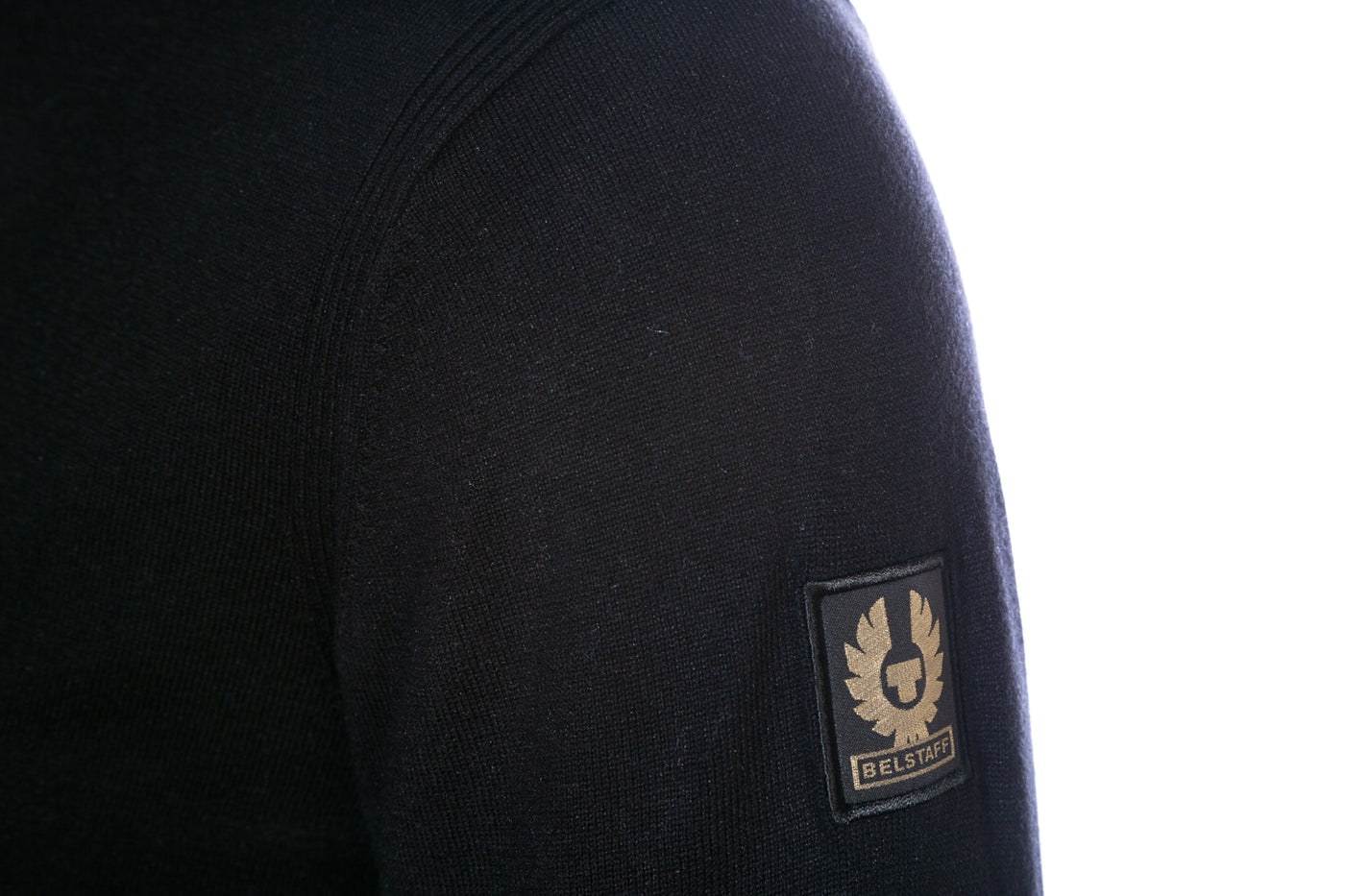 Belstaff Bay Half Zip Knitwear in Black