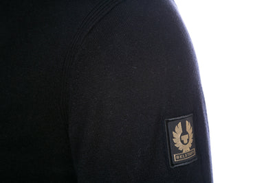 Belstaff Bay Half Zip Knitwear in Black