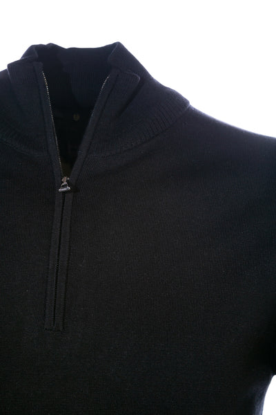 Belstaff Bay Half Zip Knitwear in Black