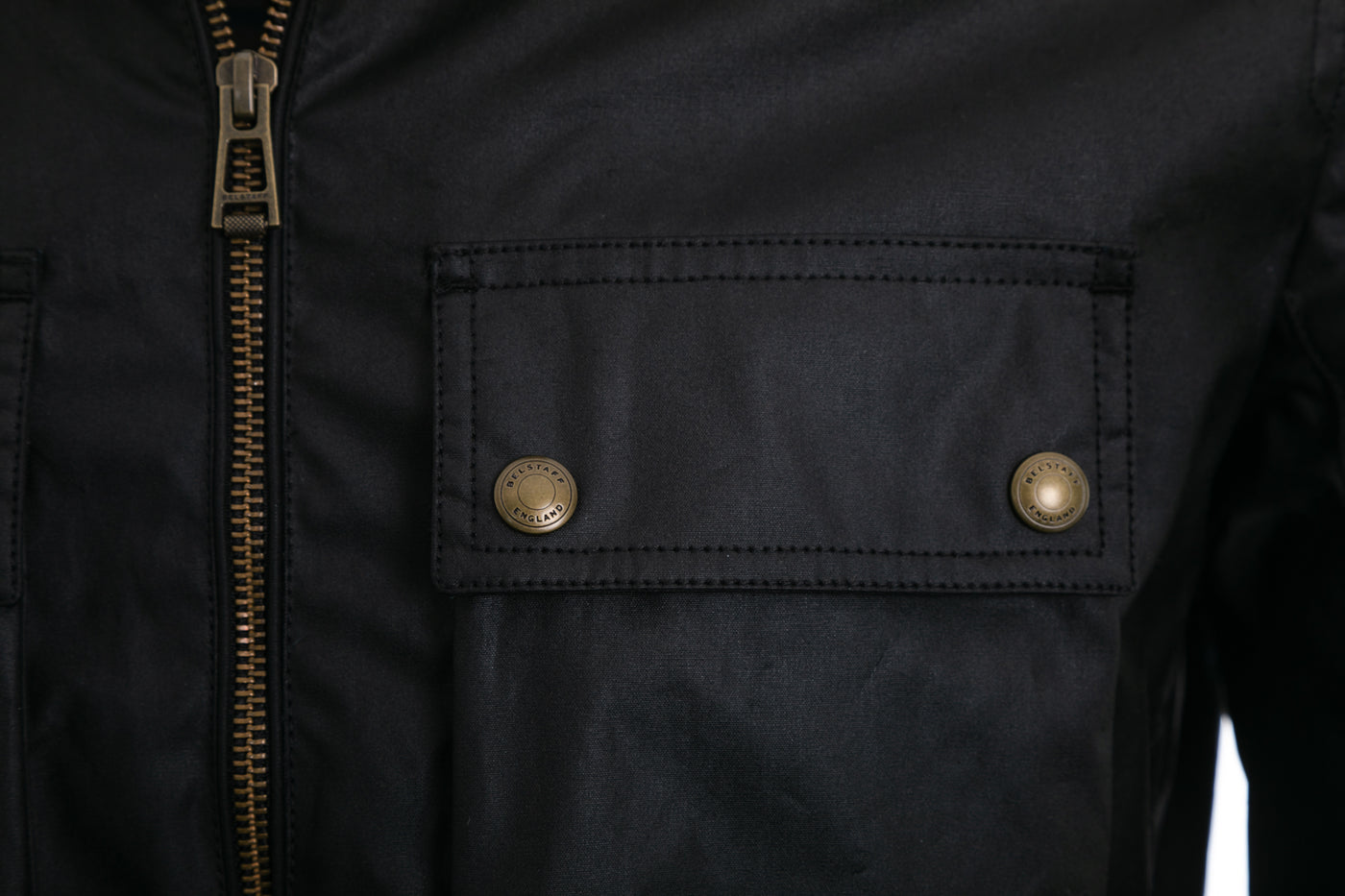 Belstaff Dunstall Jacket in Black Chest Pocket