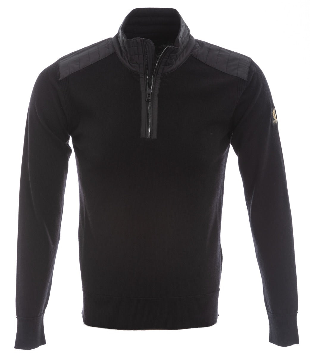 Belstaff Kilmington Knitwear in Black Front