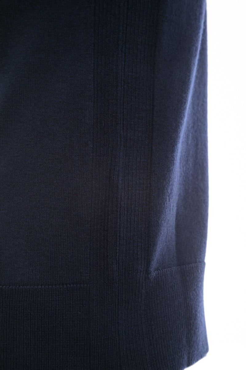 Belstaff Kilmington Knitwear in Washed Navy Side Seam