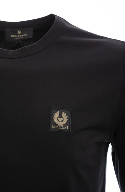 Belstaff Long Sleeve T-Shirt in Black Shoulder