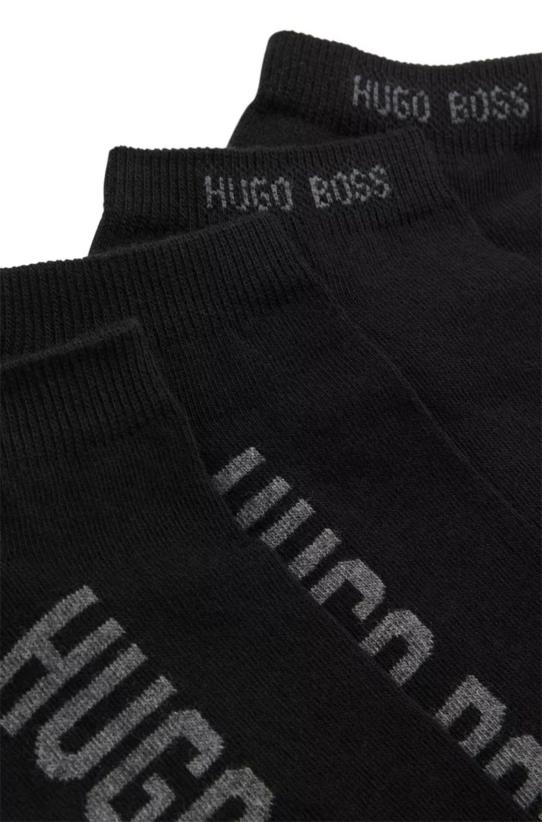 BOSS 2 Pack AS Logo Sock in Black