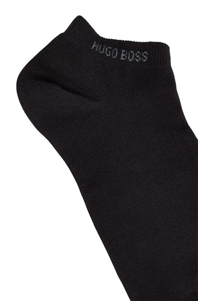 BOSS 2 Pack AS Logo Ankle Sock in Black