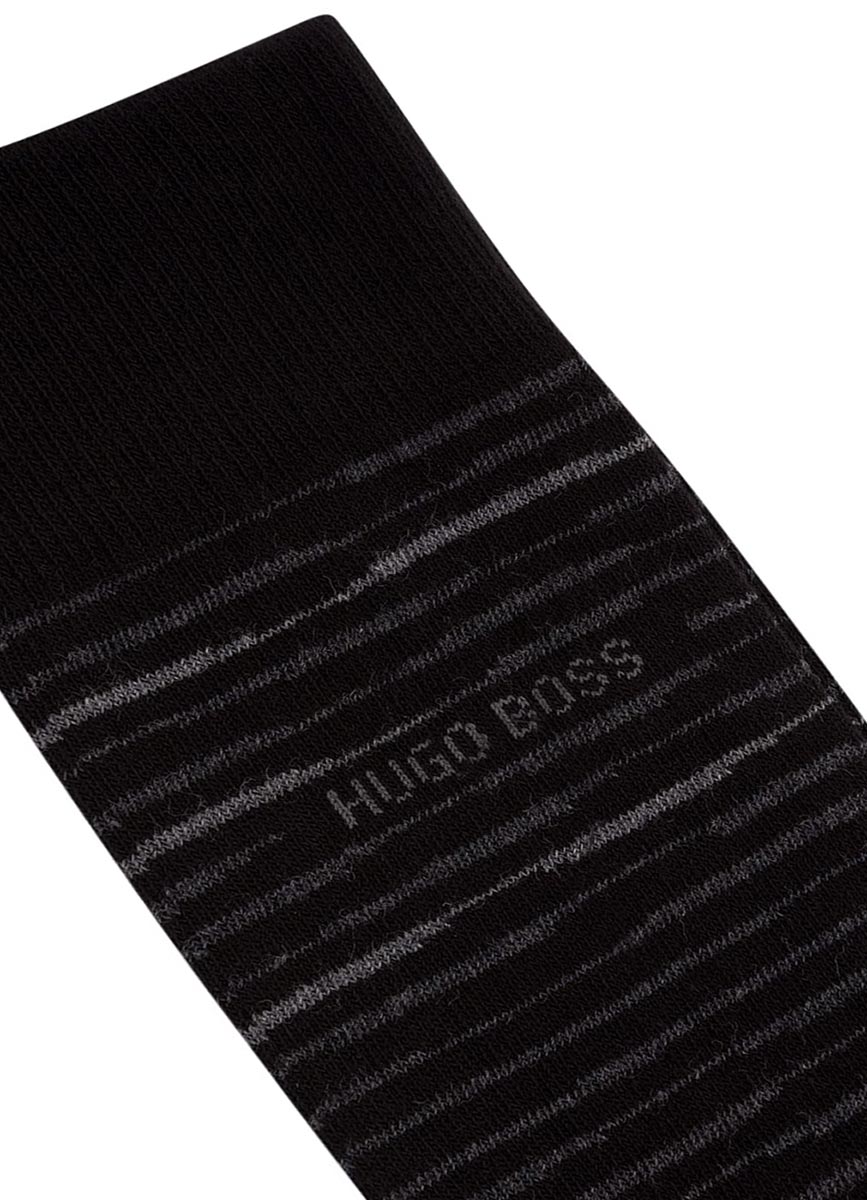 BOSS 2 Pack RS Stripe Sock in Black