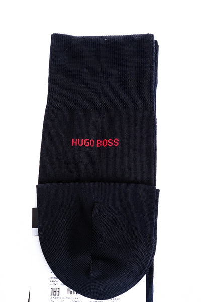 BOSS 2 Pack RS Check MC Sock in Navy