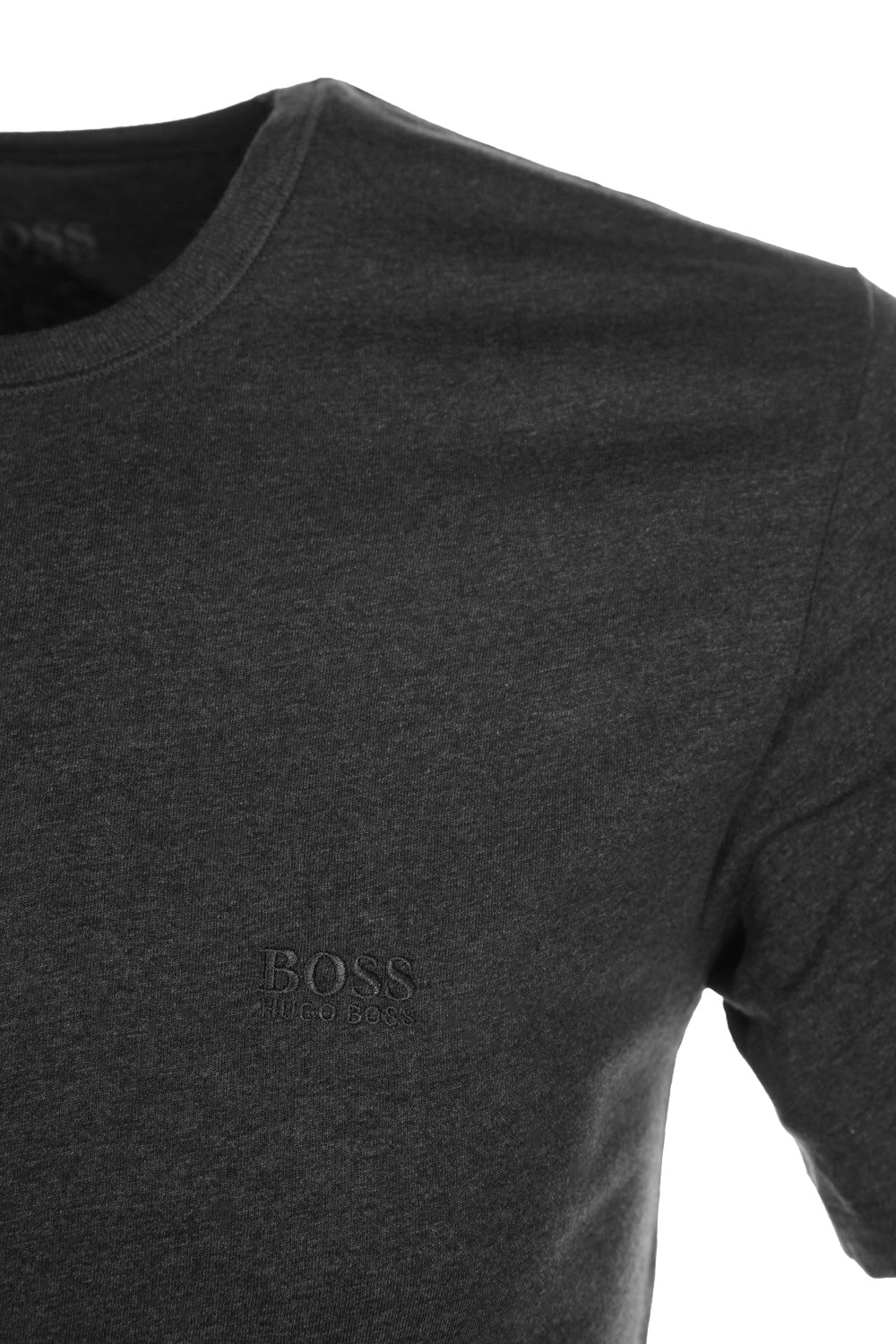 BOSS 3 Pack RN T Shirt in Charcoal Shoulder