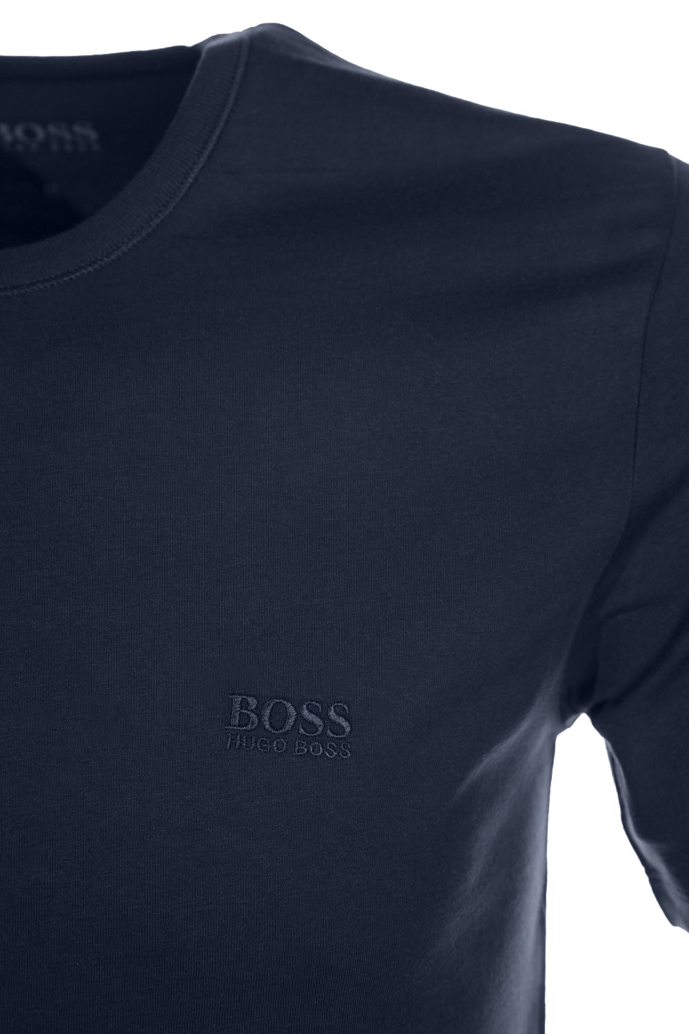 BOSS 3 Pack RN T Shirt in Navy Shoulder