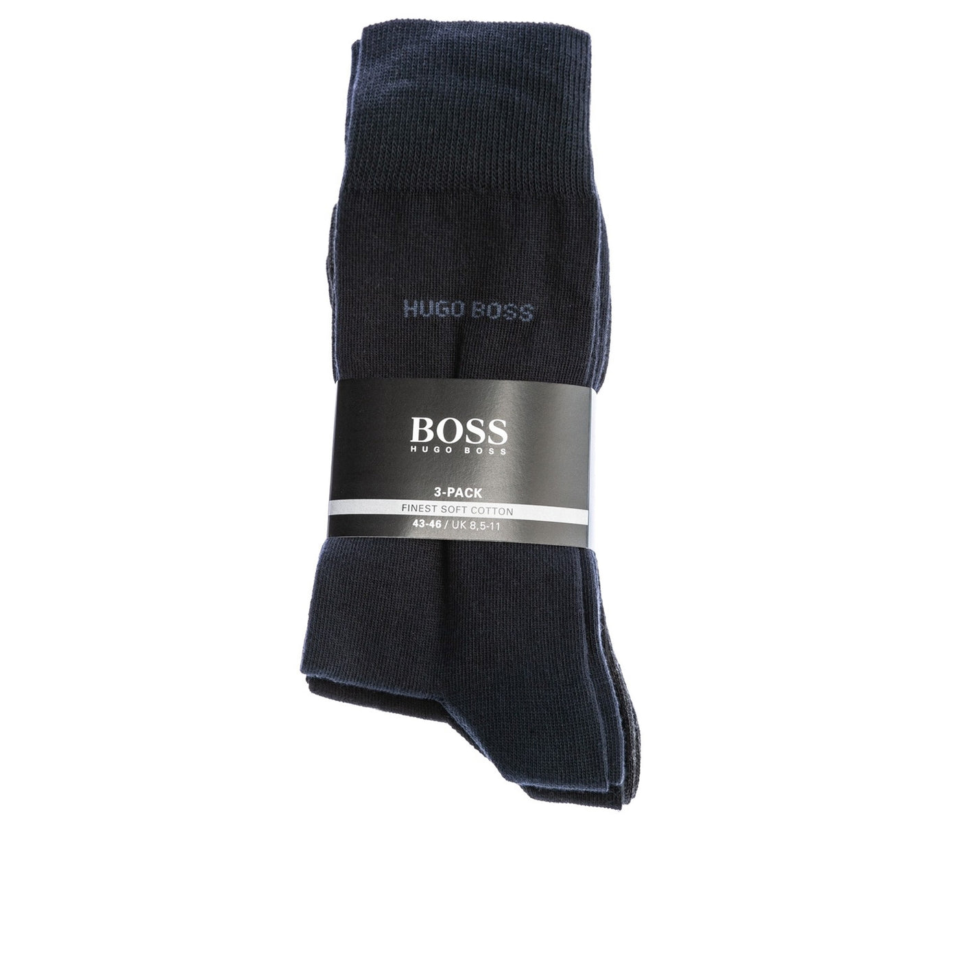BOSS 3 Pack RS Uni Sock in Black, Grey & Navy