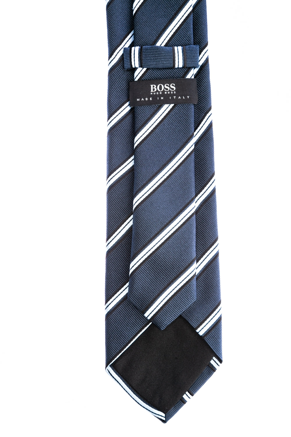 BOSS 7.5cm Tie in Navy Stripe