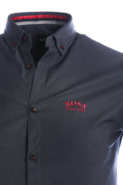 BOSS Biadia_R Short Sleeve Shirt in Navy