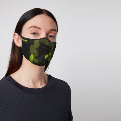 BOSS Face Mask in Neon Camo