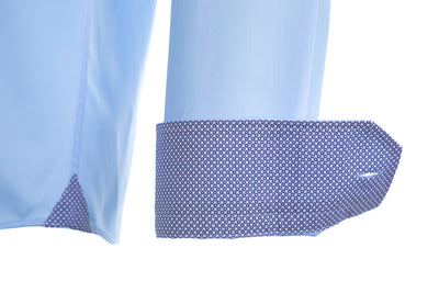 Boss Gelson Shirt in Sky Blue Cuff Trim