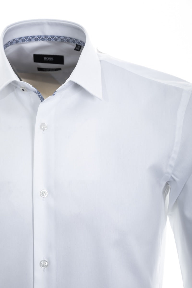 Boss Gelson Shirt in White Shoulder