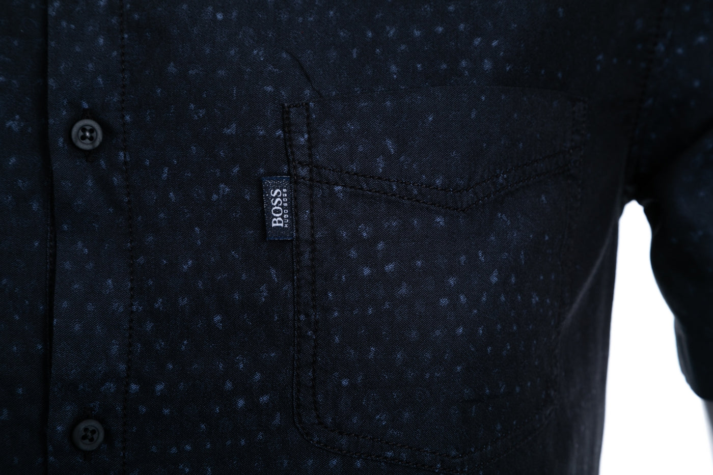 BOSS Magneton_1_Short Short Sleeve Shirt in Navy